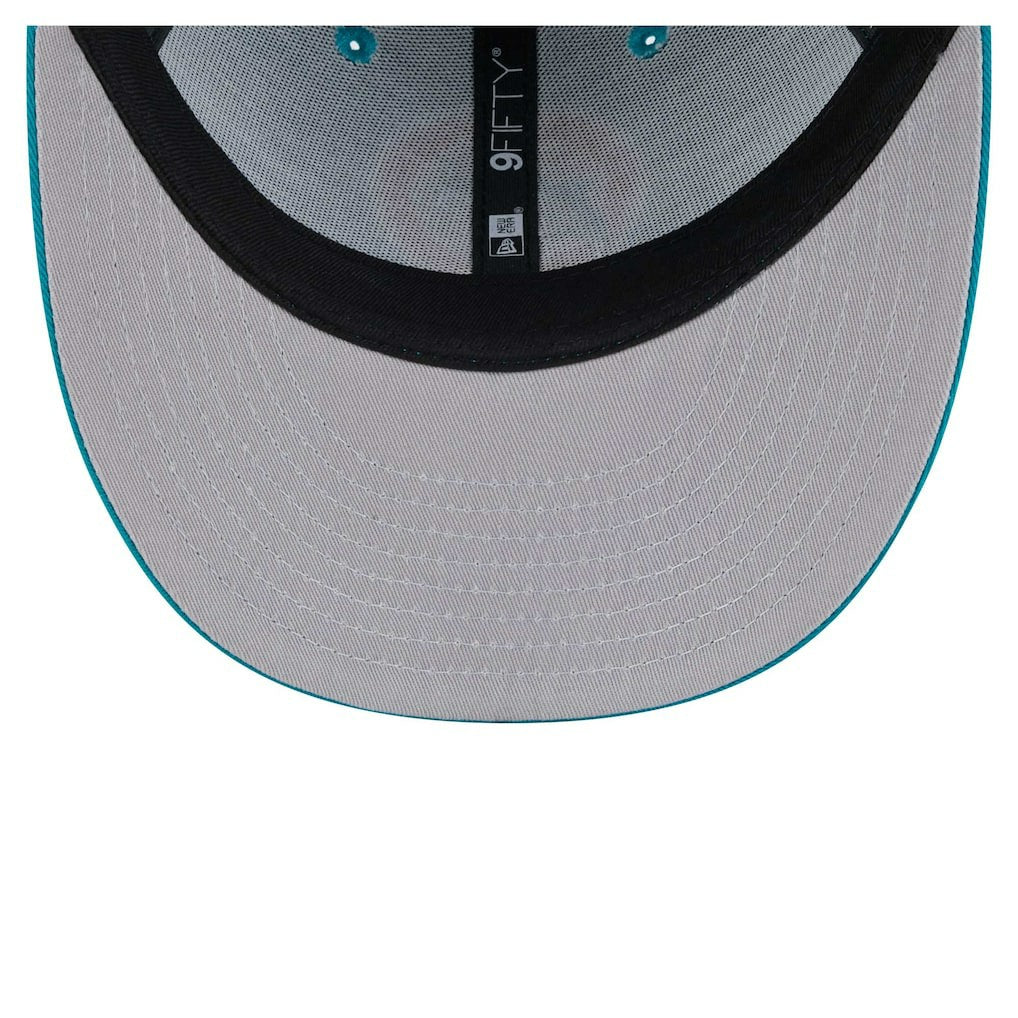 Miami Dolphins New Era Main Low Profile 9FIFTY Snapback Hat Aqua