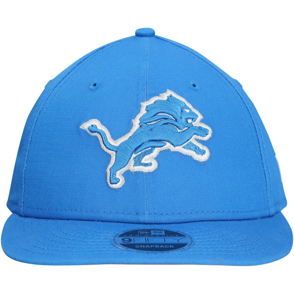 Detroit Lions New Era Main Low Profile 9FIFTY Snapback Hat Blue