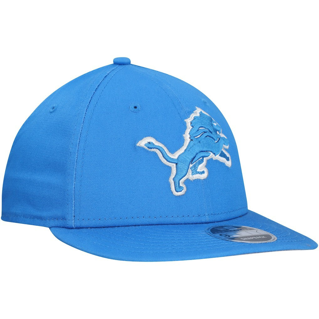 Detroit Lions New Era Main Low Profile 9FIFTY Snapback Hat Blue