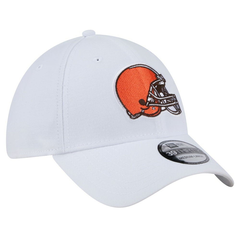 Cleveland Browns New Era Main 39THIRTY Flex Hat White