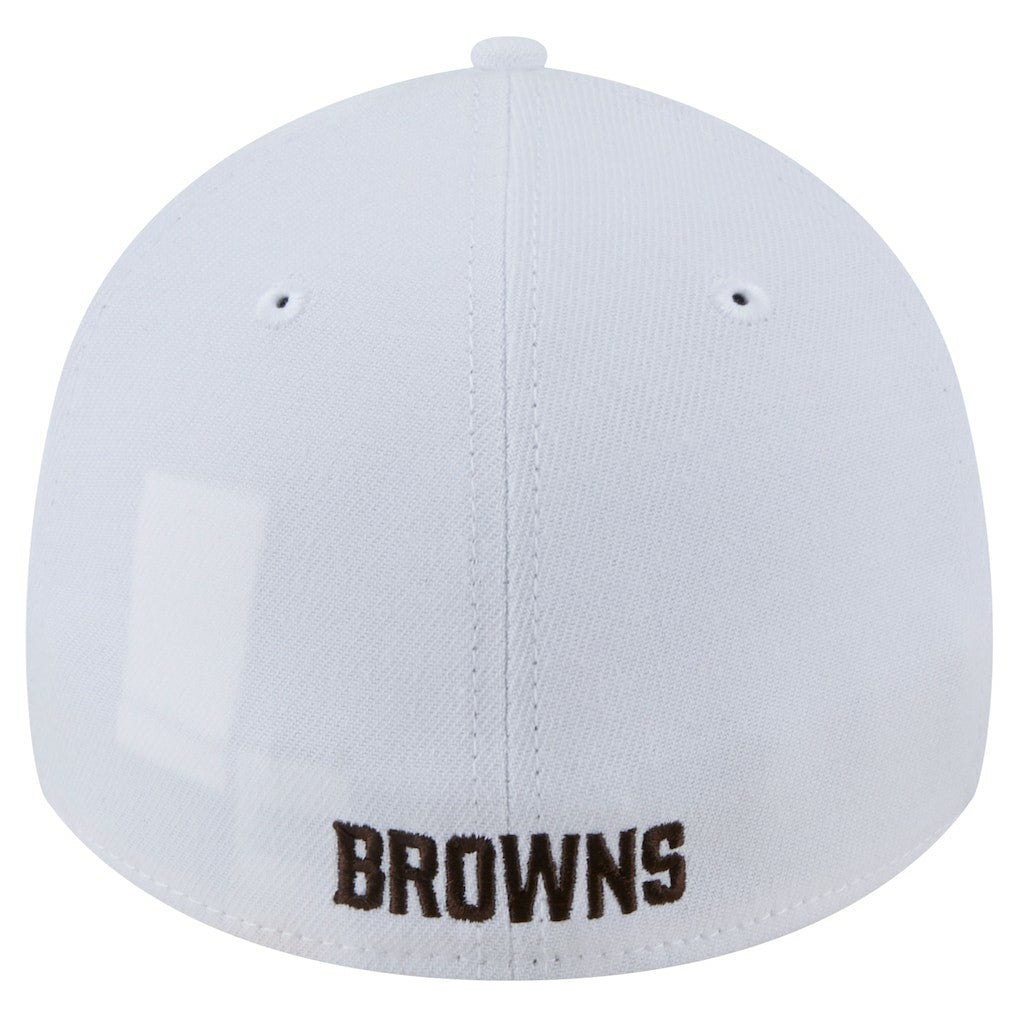 Cleveland Browns New Era Main 39THIRTY Flex Hat White