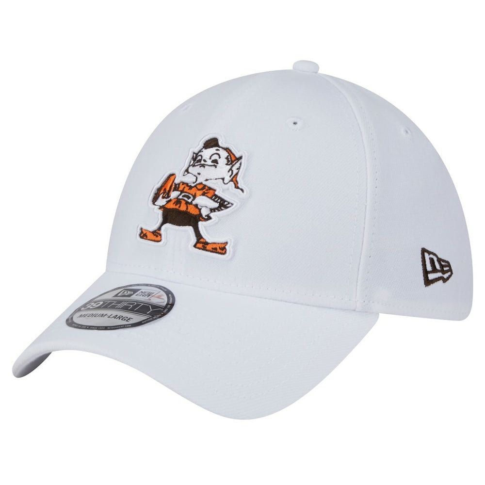 Cleveland Browns New Era Throwback 39THIRTY Flex Hat White