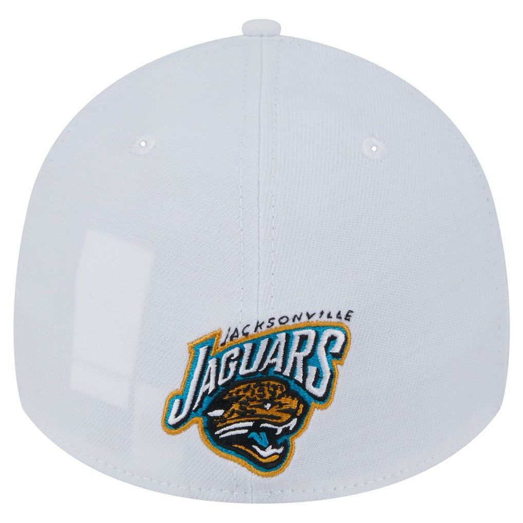 Jacksonville Jaguars New Era Throwback 39THIRTY Flex Hat White