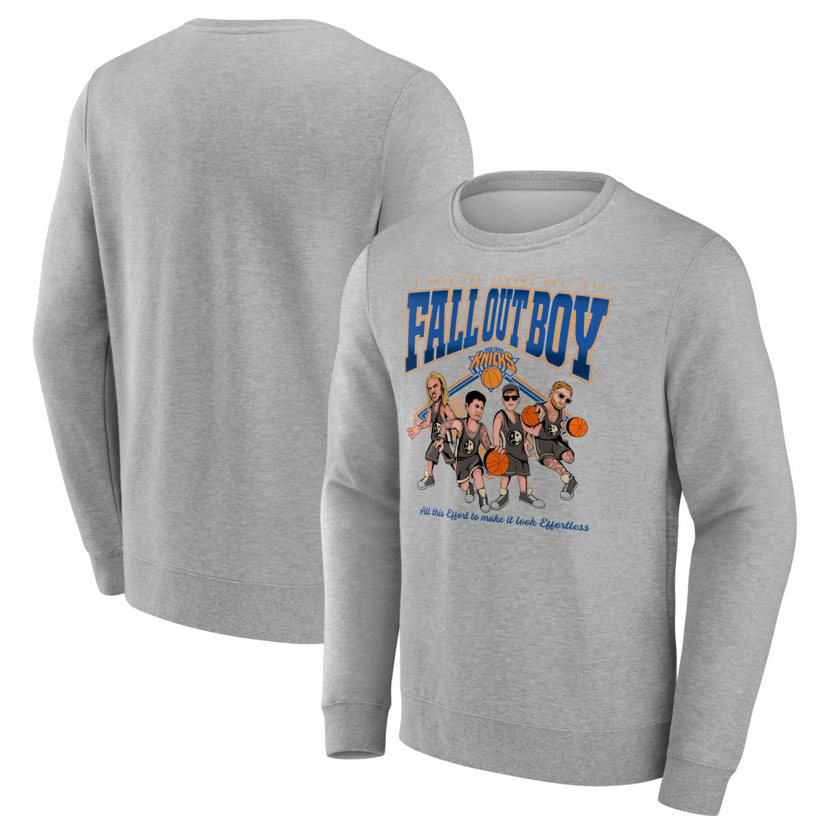 Fall Out Boy x New York Knicks So Much For (2our) Dust Fleece Pullover Sweatshirt Gray