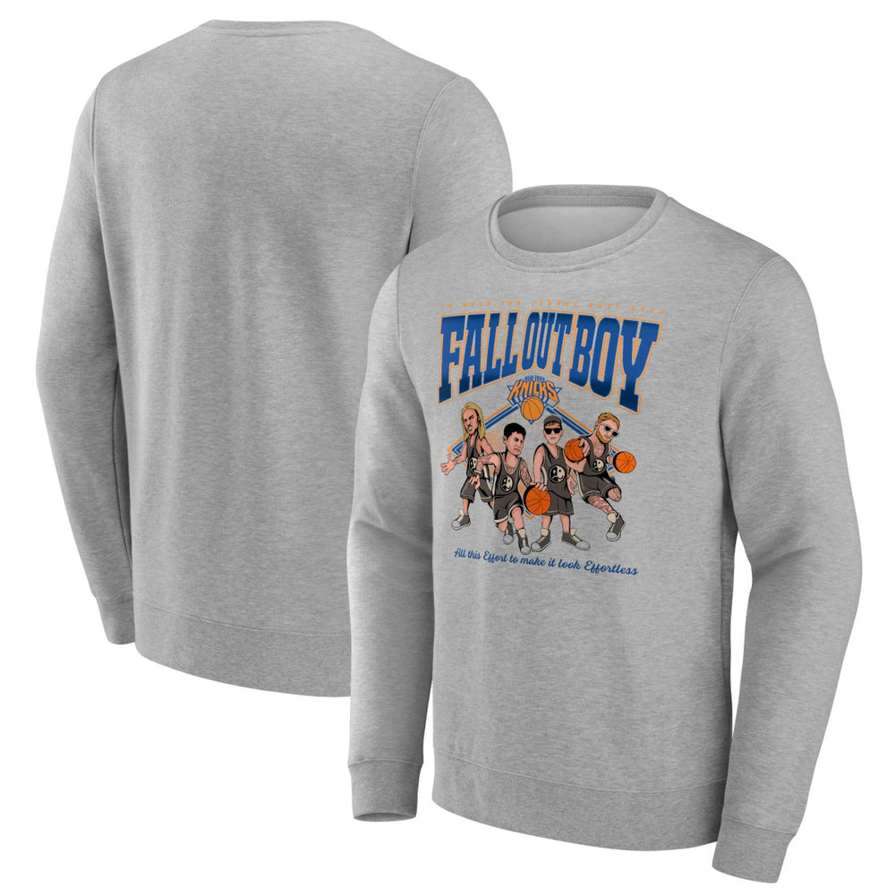 Fall Out Boy x New York Knicks So Much For (2our) Dust Fleece Pullover Sweatshirt Gray