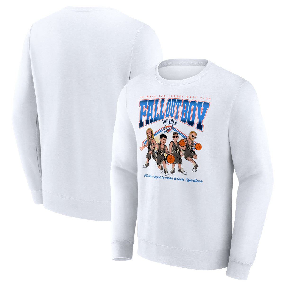 Fall Out Boy x Oklahoma City Thunder So Much For (2our) Dust Fleece Pullover Sweatshirt White