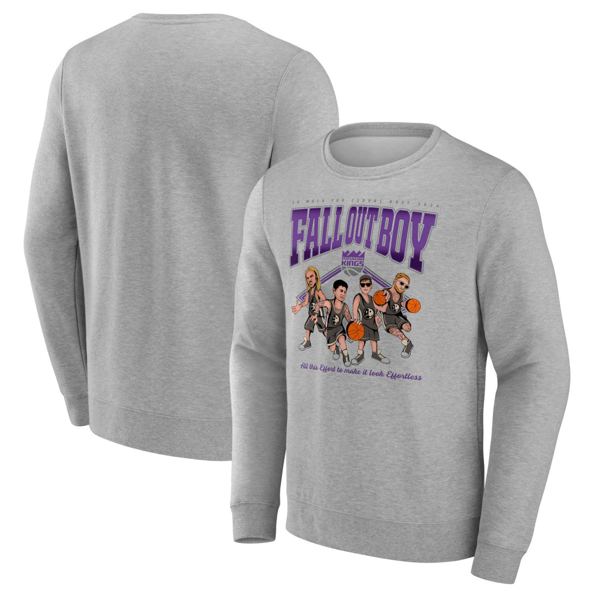 Fall Out Boy x Sacramento Kings So Much For (2our) Dust Fleece Pullover Sweatshirt Gray