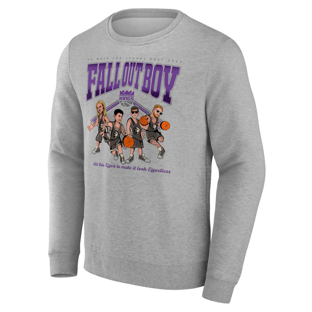 Fall Out Boy x Sacramento Kings So Much For (2our) Dust Fleece Pullover Sweatshirt Gray