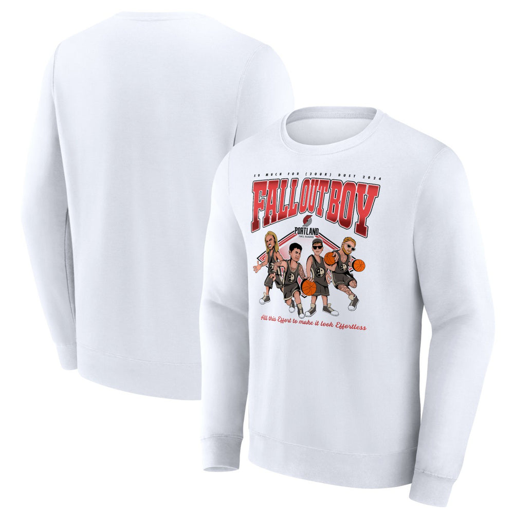 Fall Out Boy x Portland Trail Blazers So Much For (2our) Dust Fleece Pullover Sweatshirt White