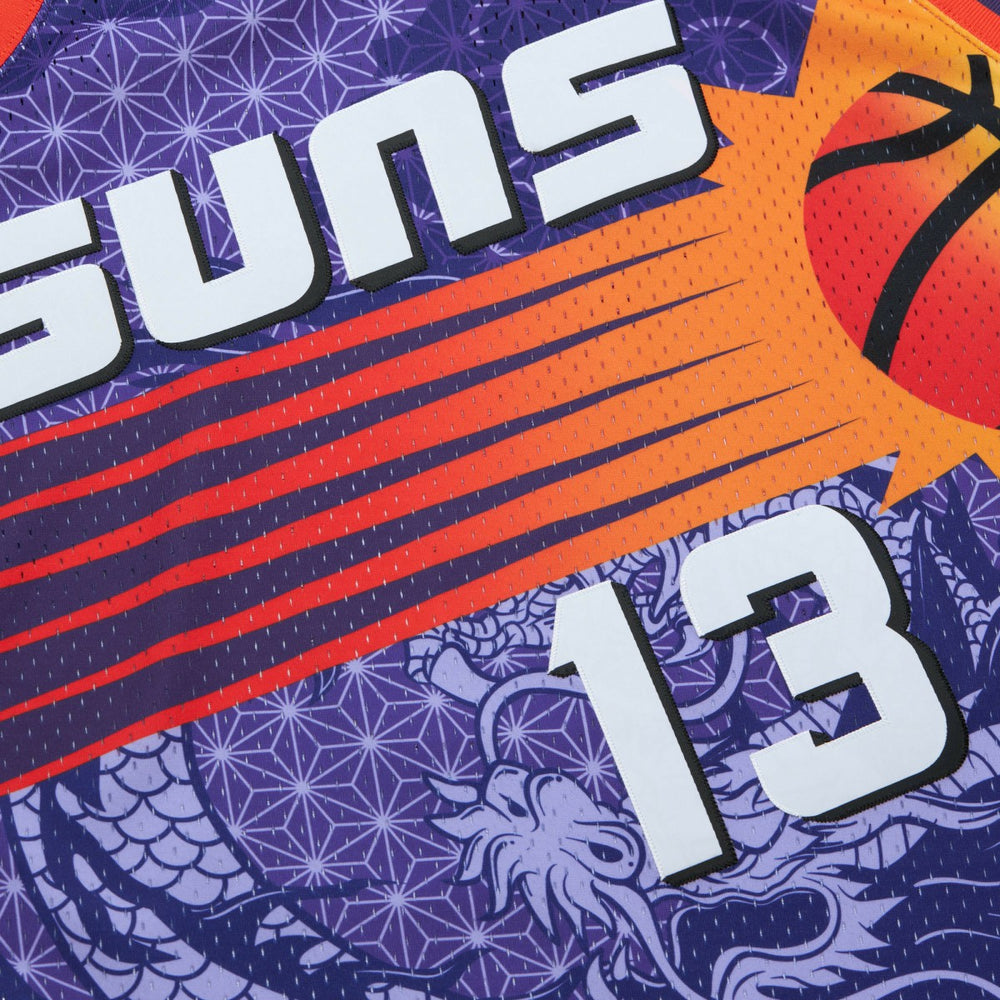 Steve Nash Phoenix Suns 1996/97 Hardwood Classics Asian Heritage 6.0 Swingman Throwback Player Jersey Purple