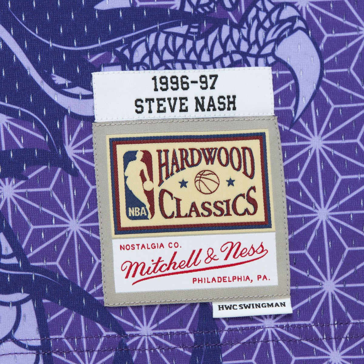 Steve Nash Phoenix Suns 1996/97 Hardwood Classics Asian Heritage 6.0 Swingman Throwback Player Jersey Purple