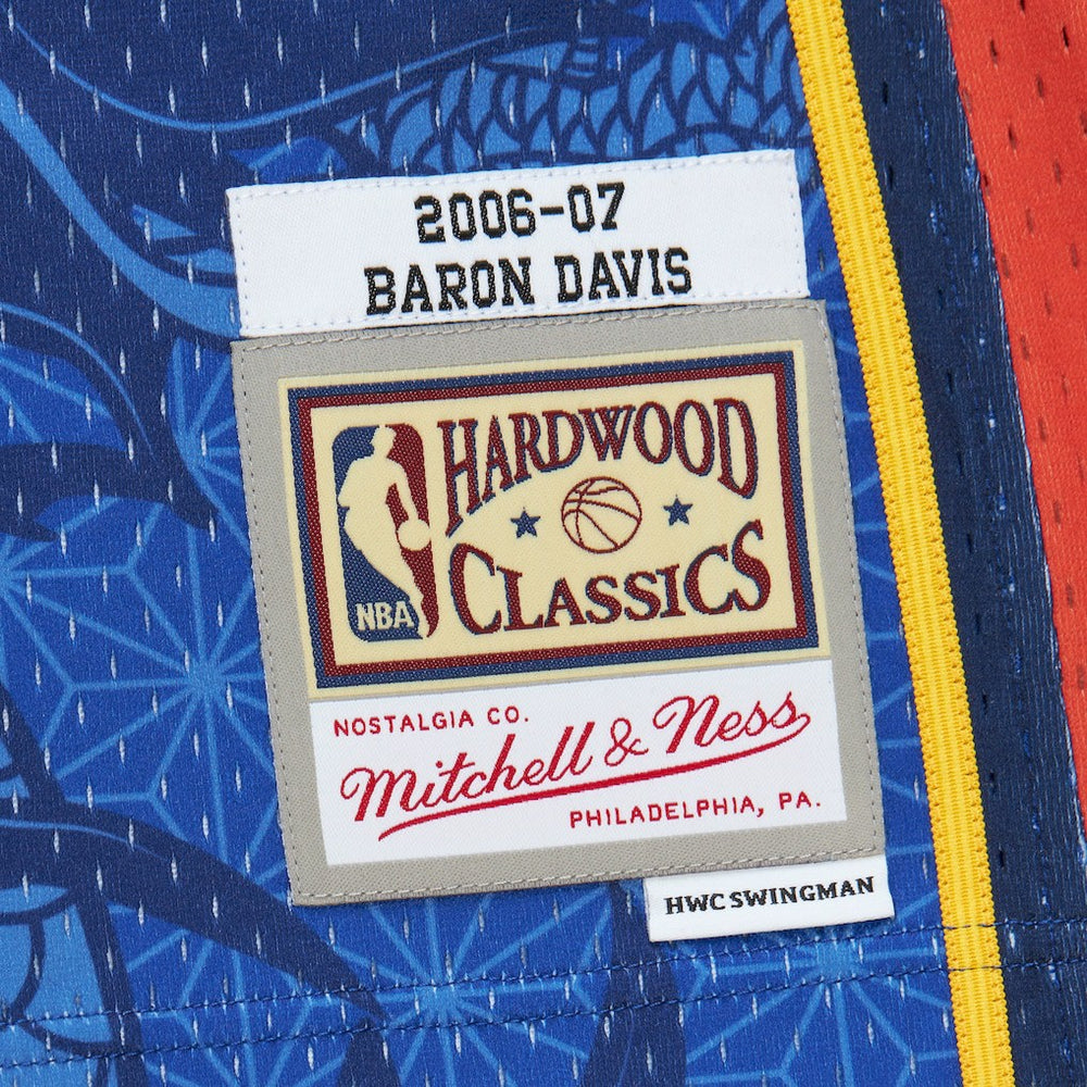 Baron Davis Golden State Warriors 2006/07 Hardwood Classics Asian Heritage 6.0 Swingman Throwback Player Jersey Royal