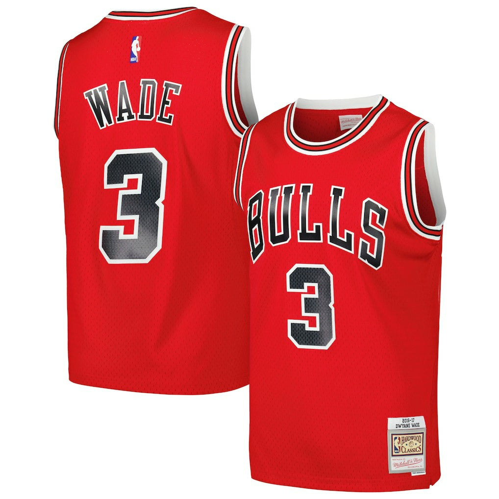 Dwyane Wade Chicago Bulls 2016/17 Hardwood Classics Swingman Jersey Red