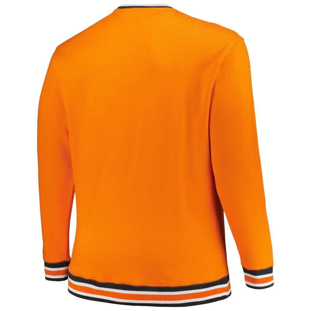 Cincinnati Bengals New Era Big & Tall Pullover Sweatshirt Orange