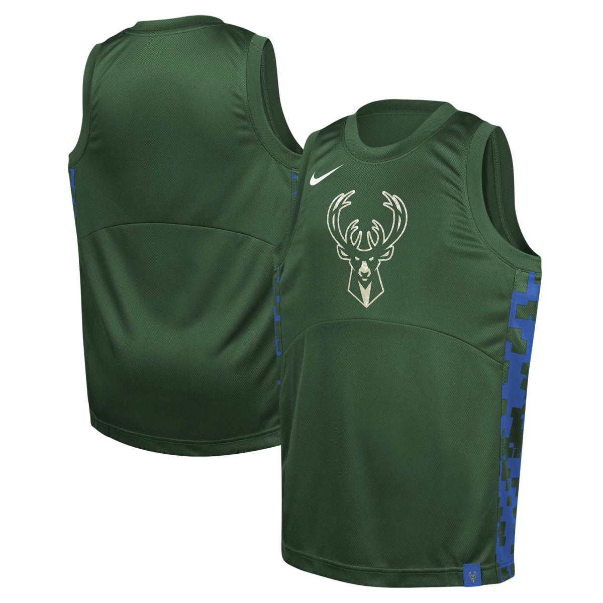 Milwaukee Bucks Youth Courtside Starting Five Team Jersey Hunter Green