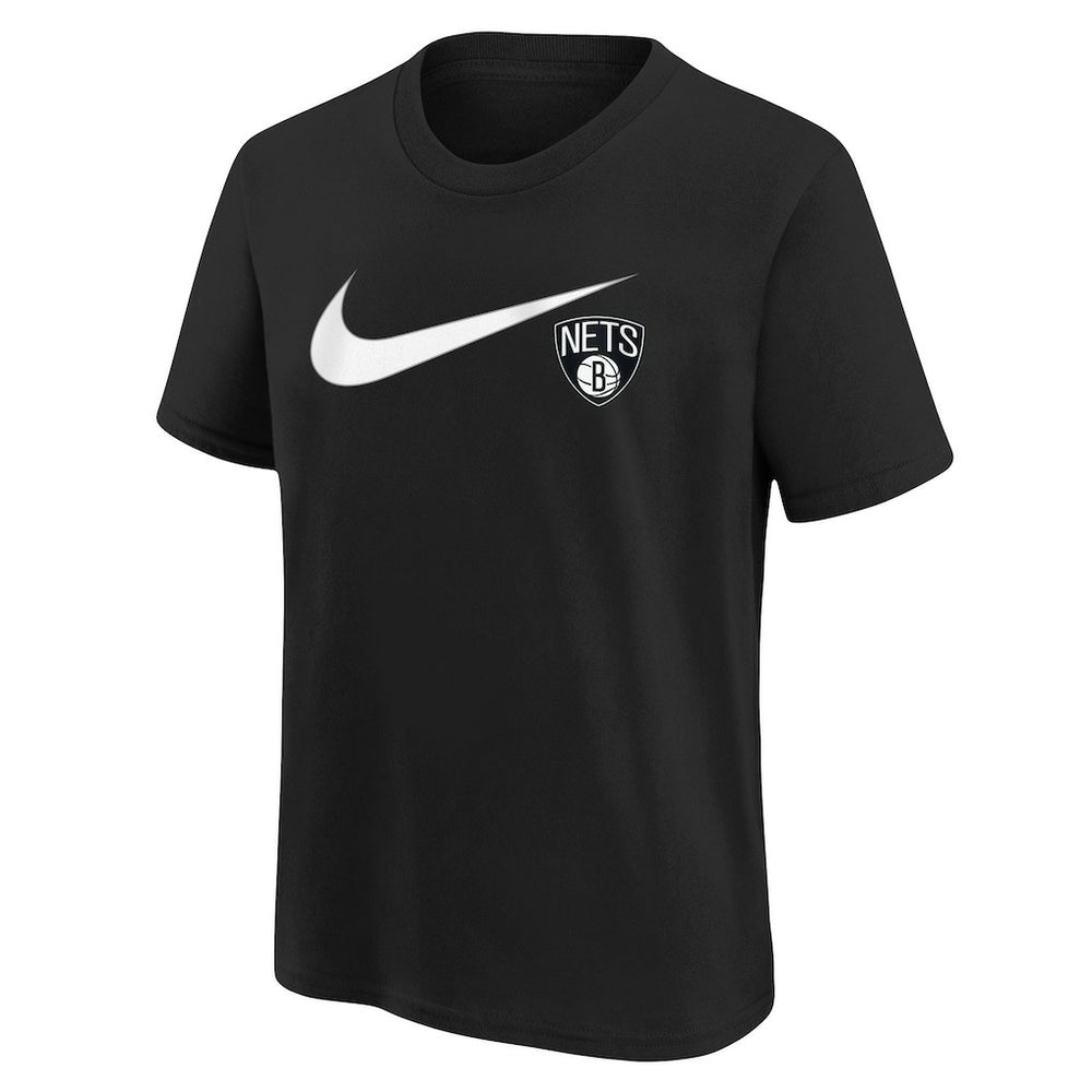 Brooklyn Nets Youth Swoosh T-Shirt Black