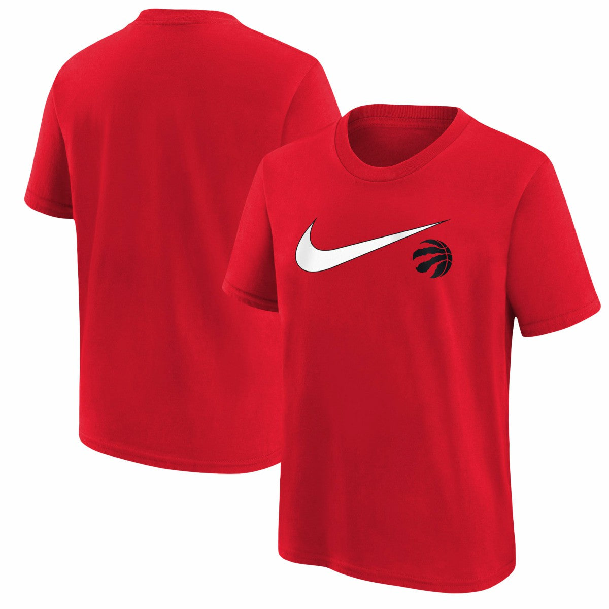 Toronto Raptors Youth Swoosh T-Shirt Red