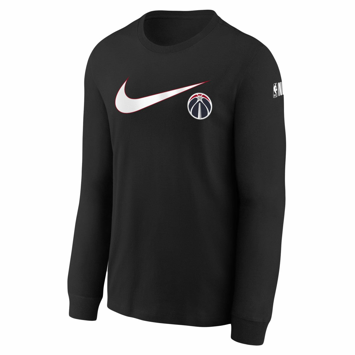 Washington Wizards Youth Swoosh Long Sleeve T-Shirt Black