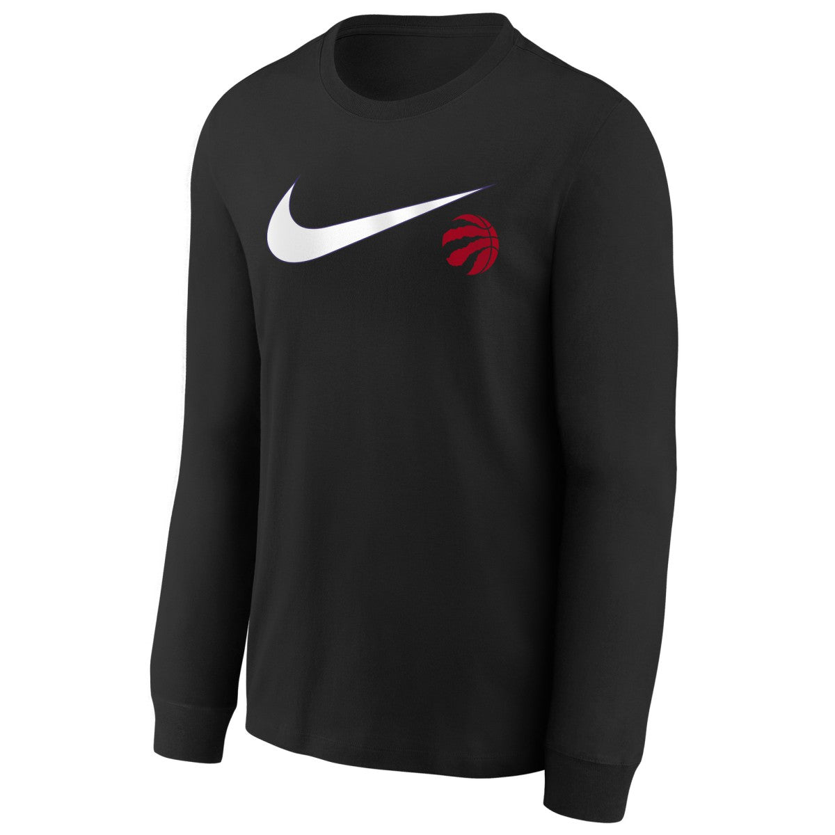 Toronto Raptors Youth Swoosh Long Sleeve T-Shirt Black