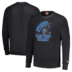 Orlando Magic Homage Unisex Slam Dunk Sesame Tri-Blend Crew Raglan Pullover Sweatshirt Charcoal