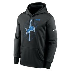 Detroit Lions Team Performance Pullover Hoodie Black