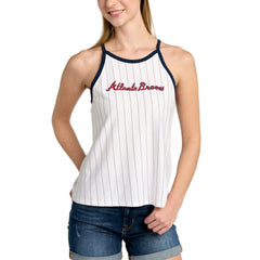 Atlanta Braves Lusso Women's Nahla Tank Top - White Tanks