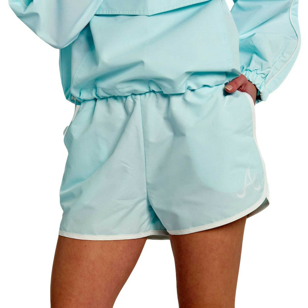 Atlanta Braves Lusso Women's Nina Shorts - Light Blue Shorts