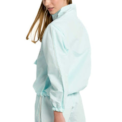 Chicago Cubs Lusso Women's Parker Half-Zip Jacket - Light Blue Jackets