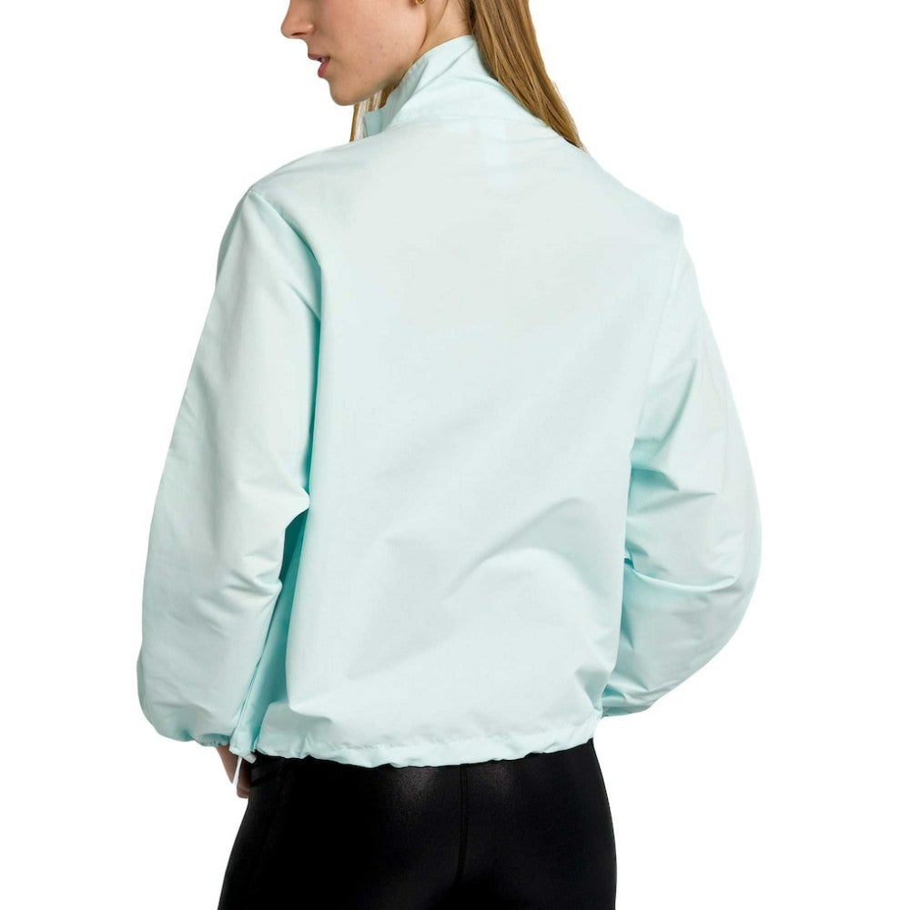 New York Yankees Lusso Women's Parker Half-Zip Jacket - Light Blue Jackets