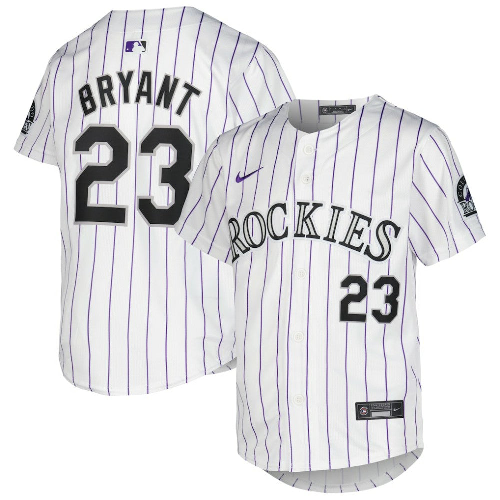 Kris Bryant Colorado Rockies Nike Youth Home Limited Player Jersey - White Jerseys