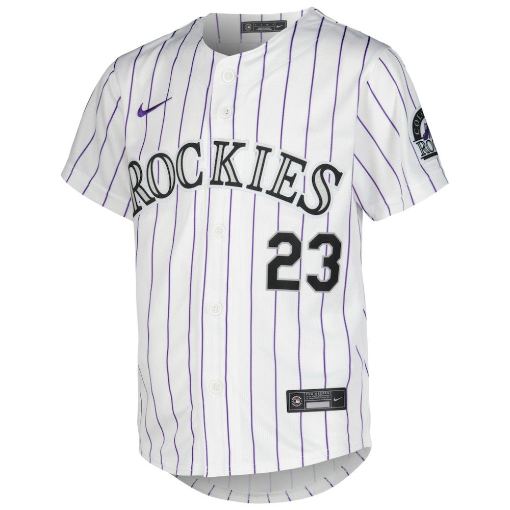 Kris Bryant Colorado Rockies Nike Youth Home Limited Player Jersey - White Jerseys