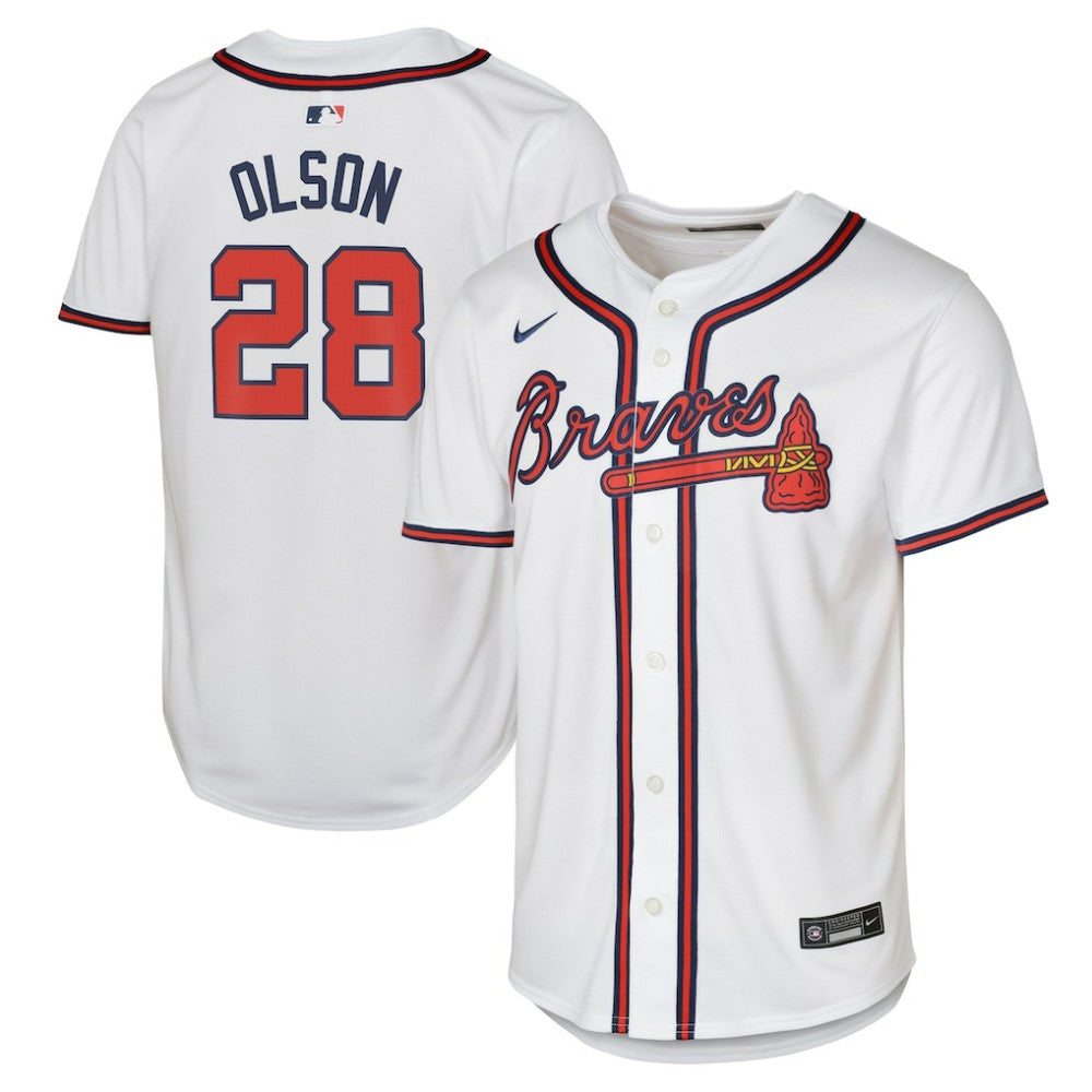 Matt Olson Atlanta Braves Nike Youth Home Limited Player Jersey - White Jerseys