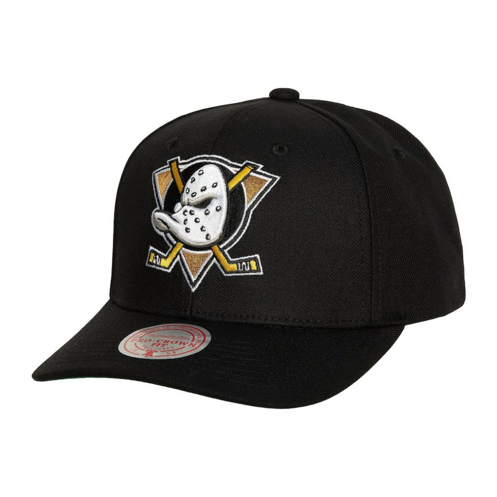 NHL Anaheim Ducks Mitchell & Ness Team Ground Pro Adjustable Hat - Black