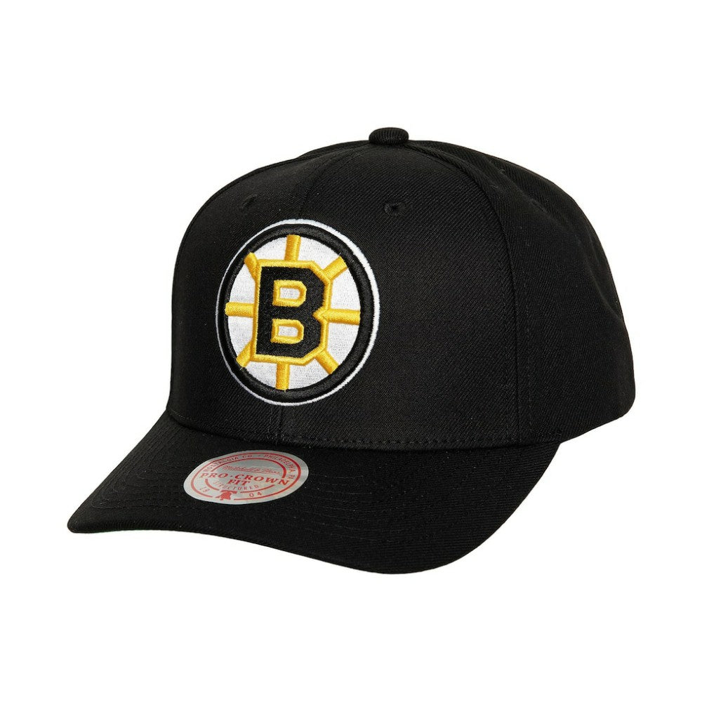 NHL Boston Bruins Mitchell & Ness Team Ground Pro Adjustable Hat - Black