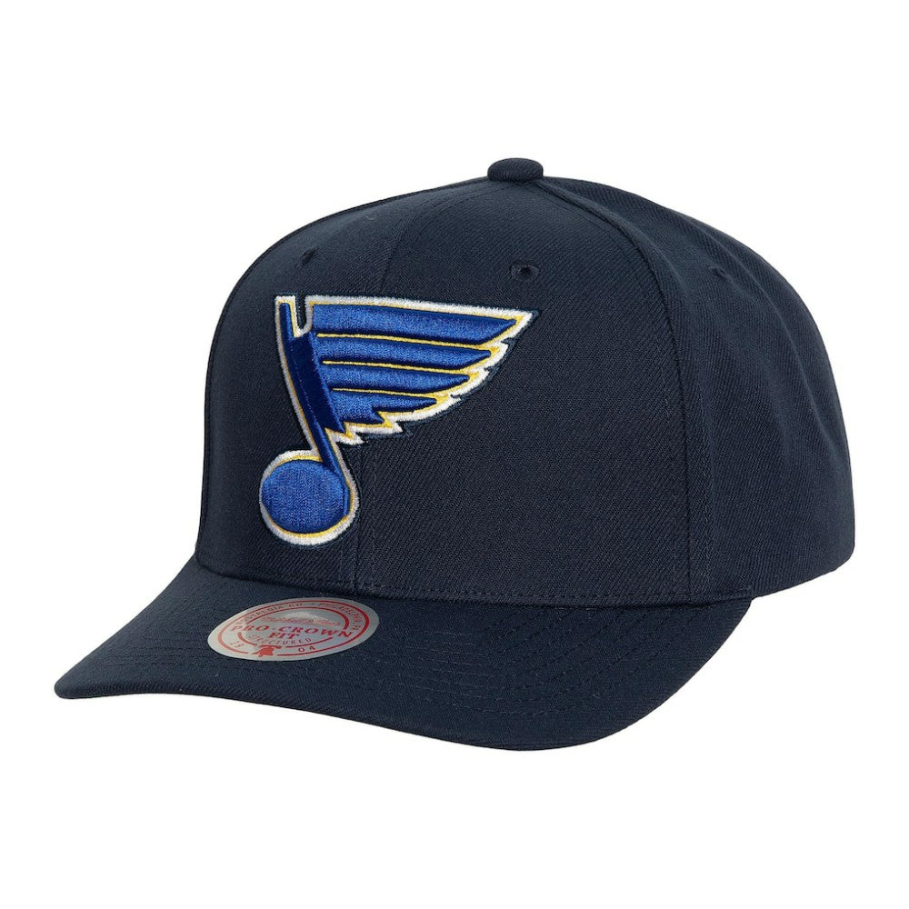 NHL St. Louis Blues Mitchell & Ness Team Ground Pro Adjustable Hat - Navy