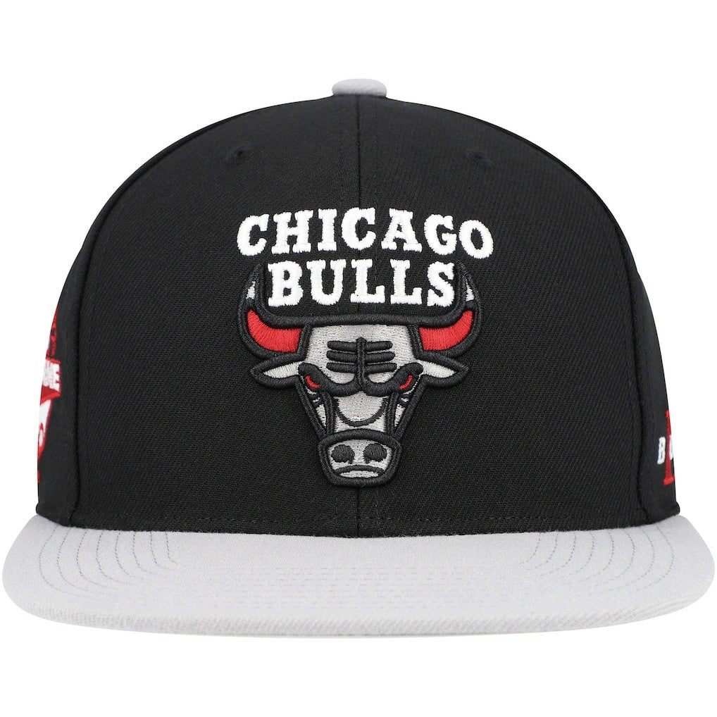 Chicago Bulls Core Snapback Hat Black/Gray