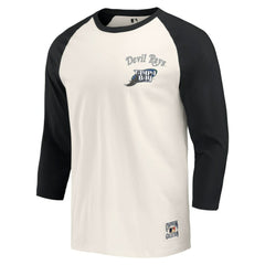 Tampa Bay Rays Darius Rucker Collection by Fanatics Cooperstown Collection Raglan 3/4-Sleeve T-Shirt - Black/White T-shirts