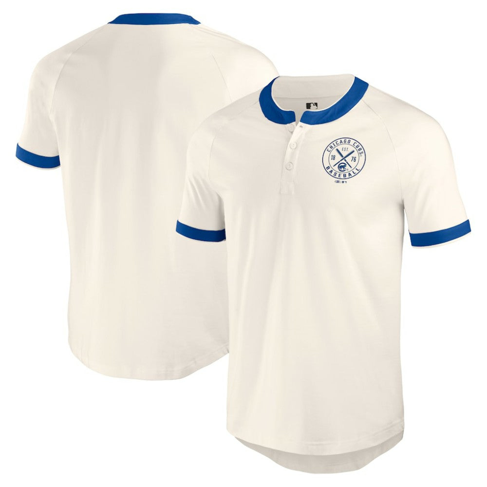 Chicago Cubs Darius Rucker Collection by Fanatics Henley Raglan T-Shirt - White T-shirts