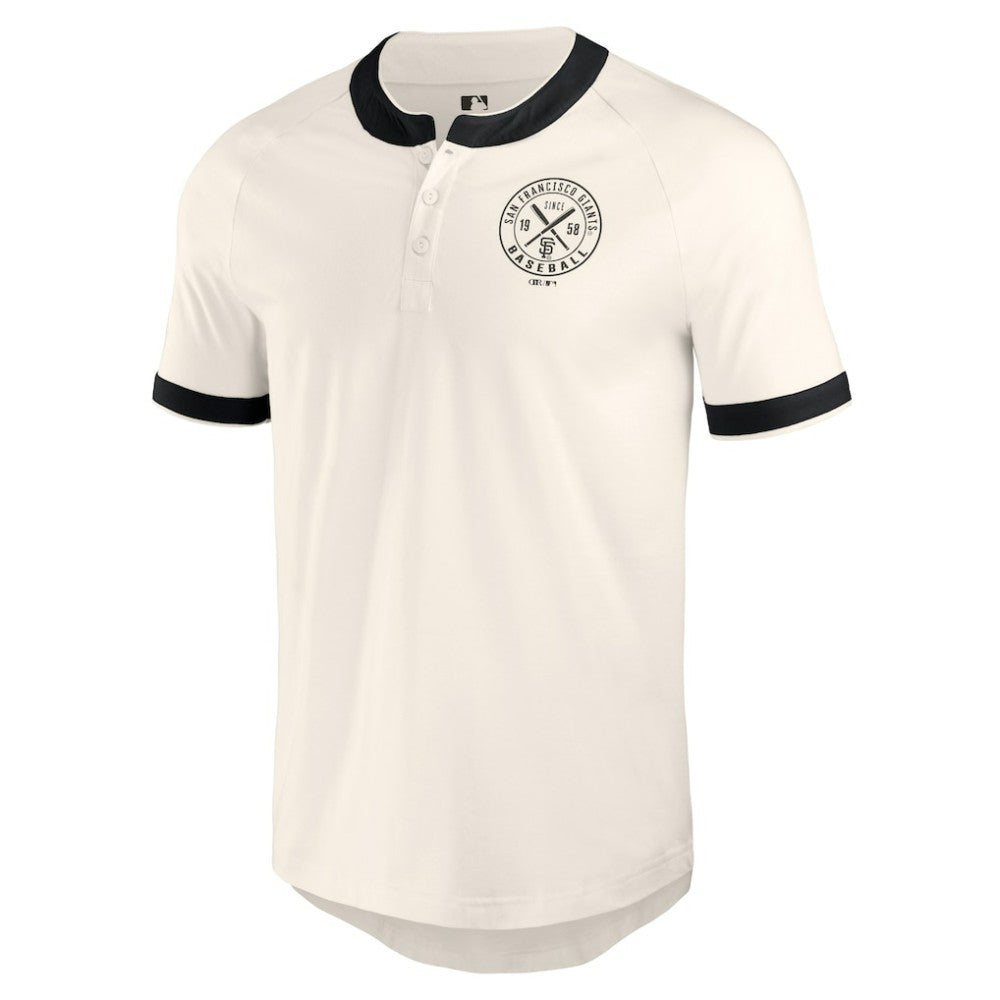 San Francisco Giants Darius Rucker Collection by Fanatics Henley Raglan T-Shirt - White T-shirts