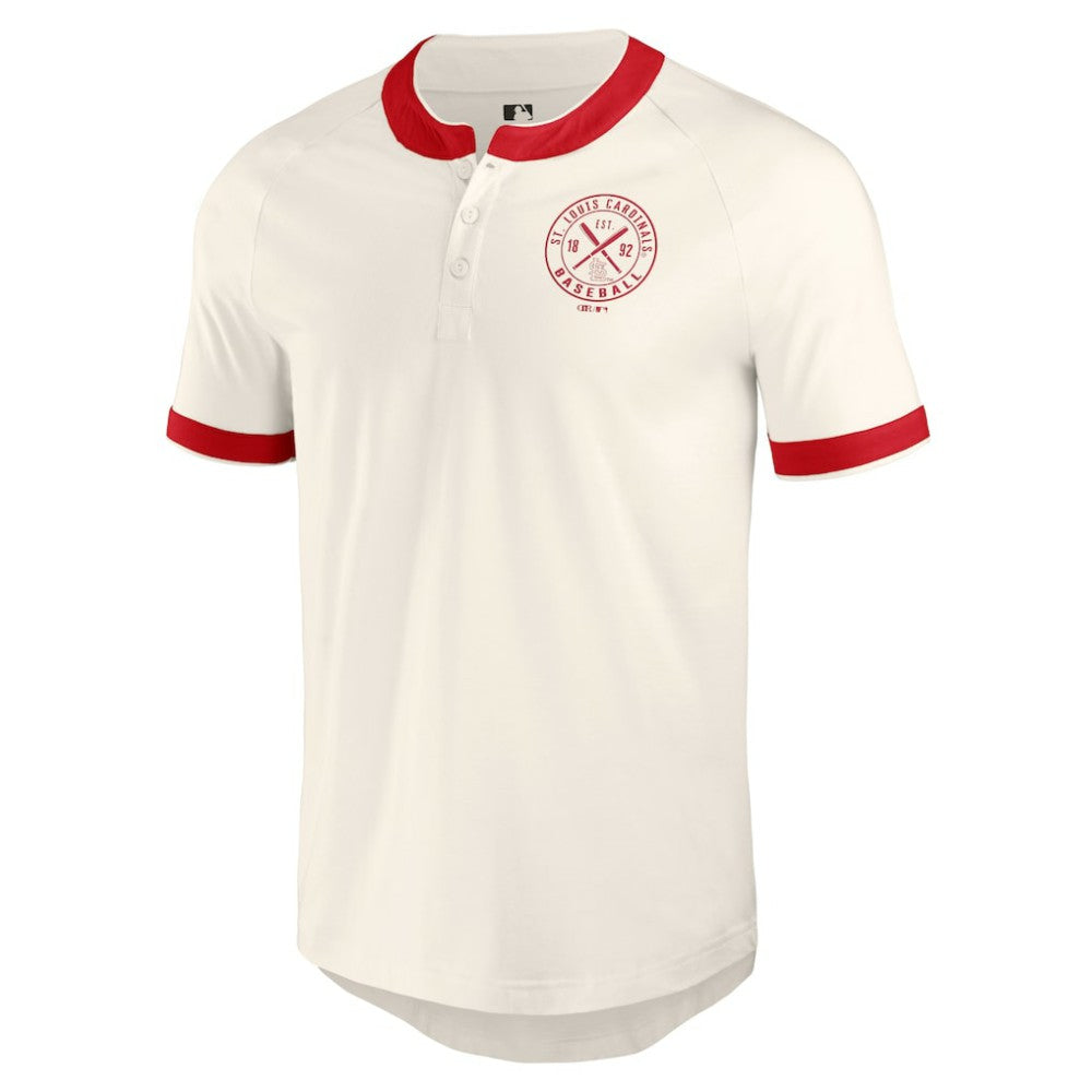 St. Louis Cardinals Darius Rucker Collection by Fanatics Henley Raglan T-Shirt - White T-shirts
