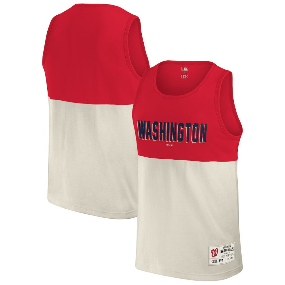Washington Nationals Darius Rucker Collection by Fanatics Colorblock Tank Top - Red Tanks