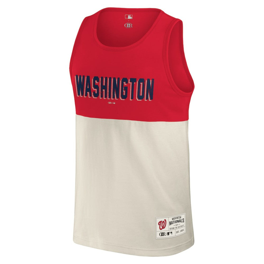 Washington Nationals Darius Rucker Collection by Fanatics Colorblock Tank Top - Red Tanks
