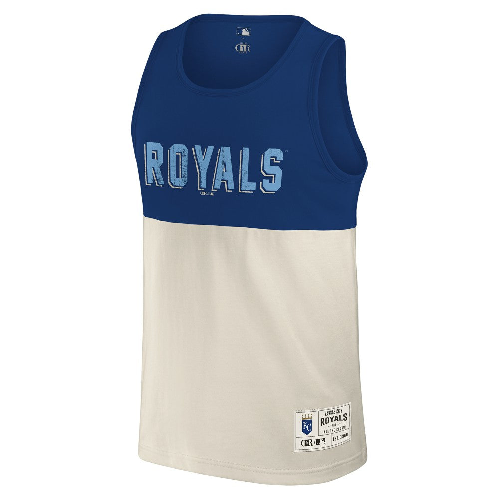 Kansas City Royals Darius Rucker Collection by Fanatics Colorblock Tank Top - Royal Tanks