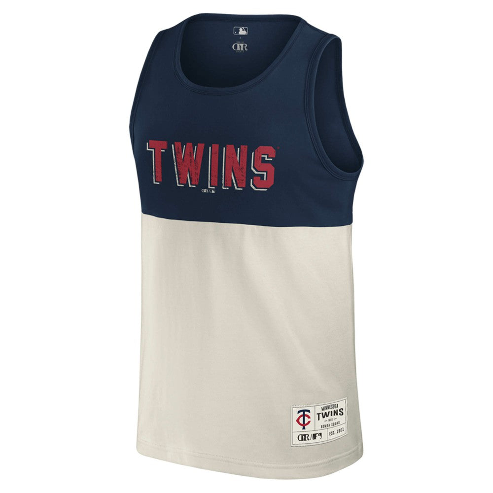 Minnesota Twins Darius Rucker Collection by Fanatics Colorblock Tank Top - Navy Tanks
