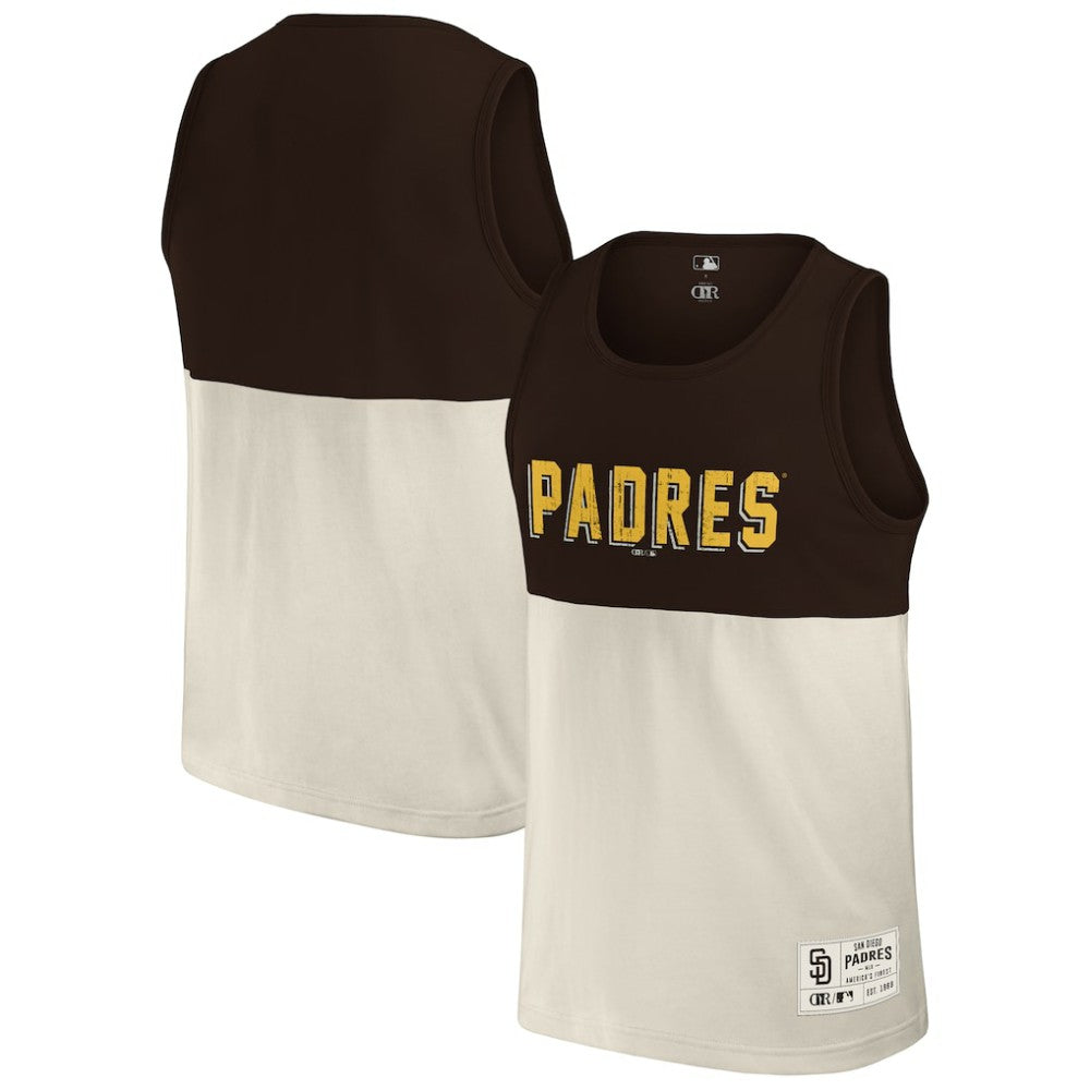 San Diego Padres Darius Rucker Collection by Fanatics Colorblock Tank Top - Brown Tanks