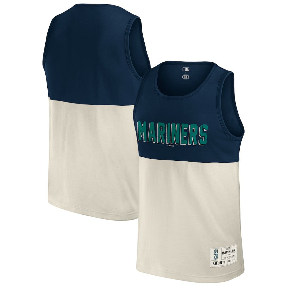 Seattle Mariners Darius Rucker Collection by Fanatics Colorblock Tank Top - Navy Tanks