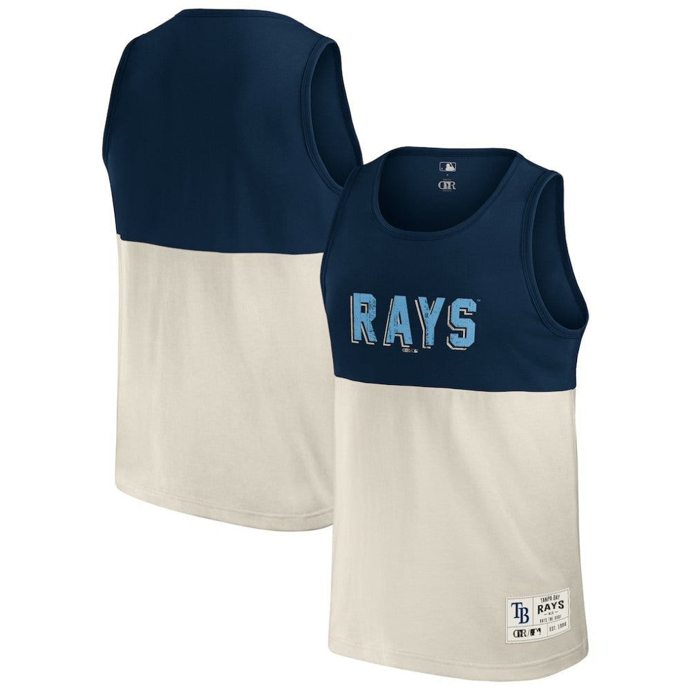 Tampa Bay Rays Darius Rucker Collection by Fanatics Colorblock Tank Top - Navy Tanks