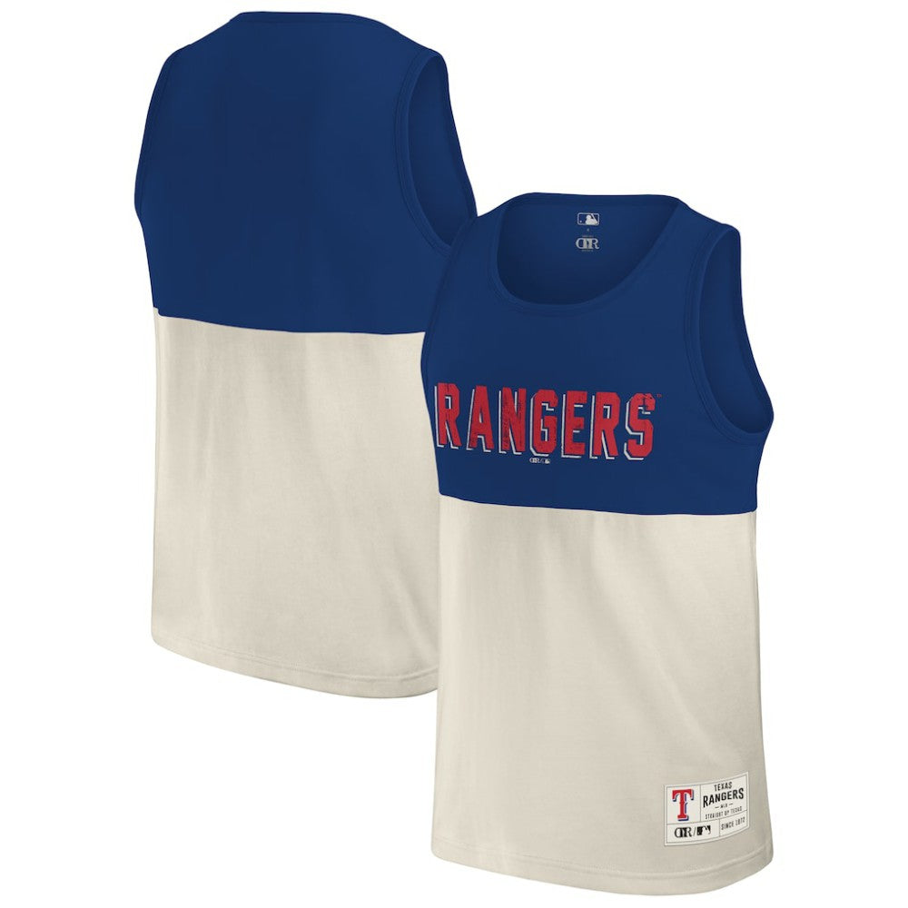 Texas Rangers Darius Rucker Collection by Fanatics Colorblock Tank Top - Royal Tanks