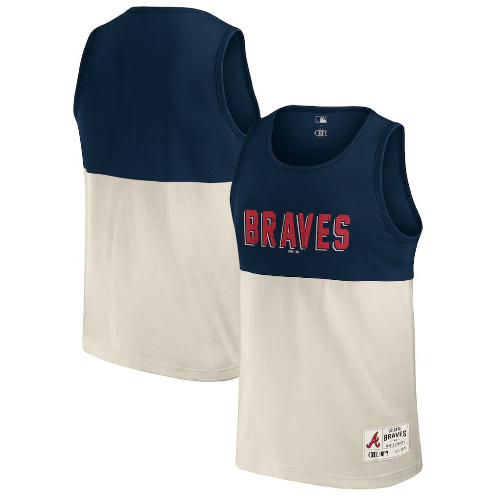 Atlanta Braves Darius Rucker Collection by Fanatics Colorblock Tank Top - Navy Tanks