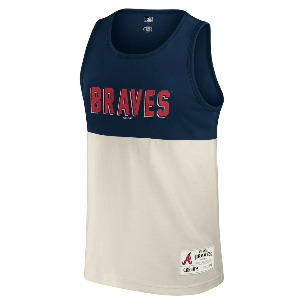Atlanta Braves Darius Rucker Collection by Fanatics Colorblock Tank Top - Navy Tanks